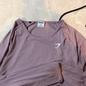 Gymshark Women's Dusty Pink Long Sleeve Top